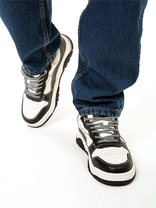 Мужские кеды BRUNO RENZONI  черные, артикул WZYD23018