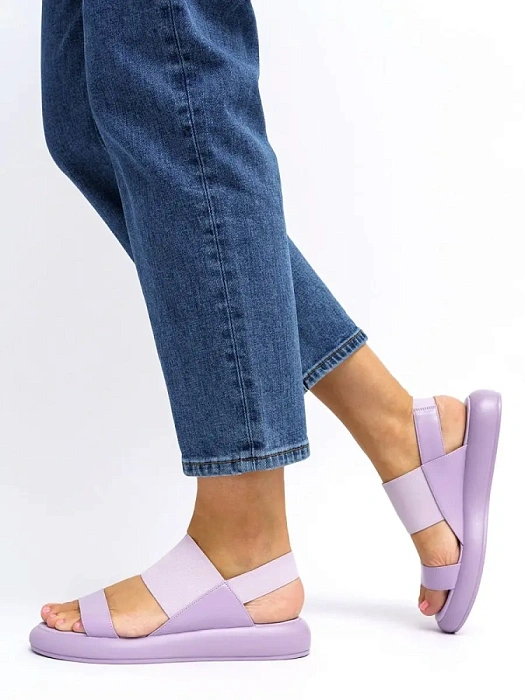 Женские босоножки  FEDERICA RODARI фиолетовые, артикул 4E-6422-312-Y083