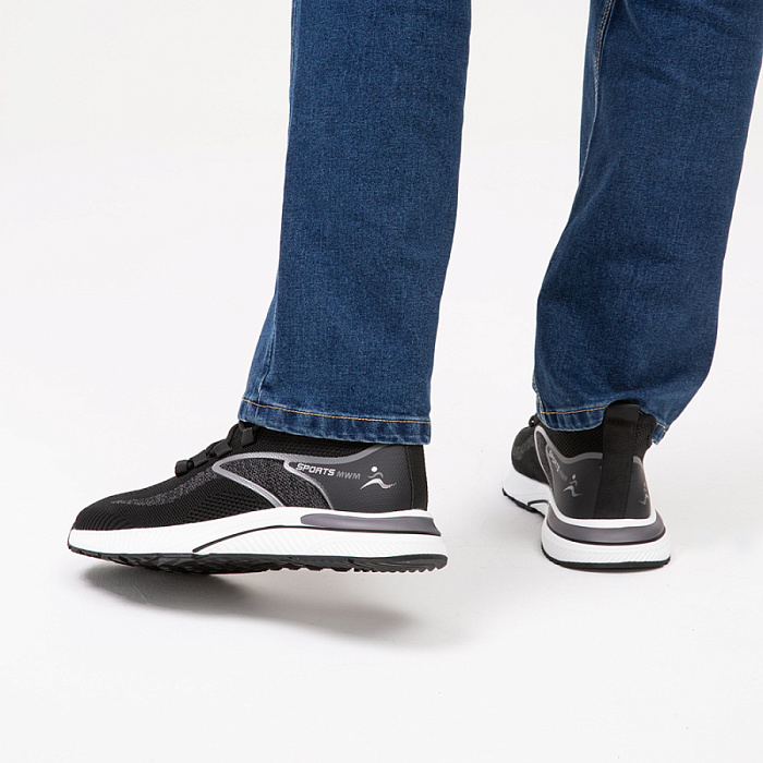 Мужские кроссовки BRUNO RENZONI  черные, артикул RH7755A