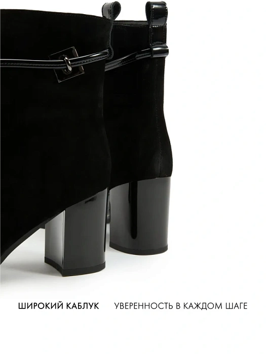 Женские ботильоны FEDERICA RODARI черные, артикул 17E-Z17997-25W