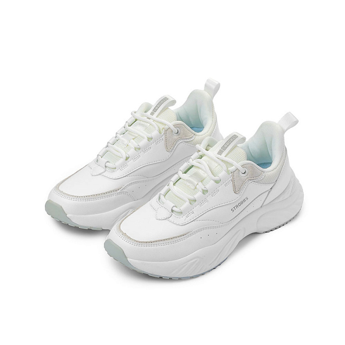 Женские кроссовки STROBBS белые, артикул F7374-6