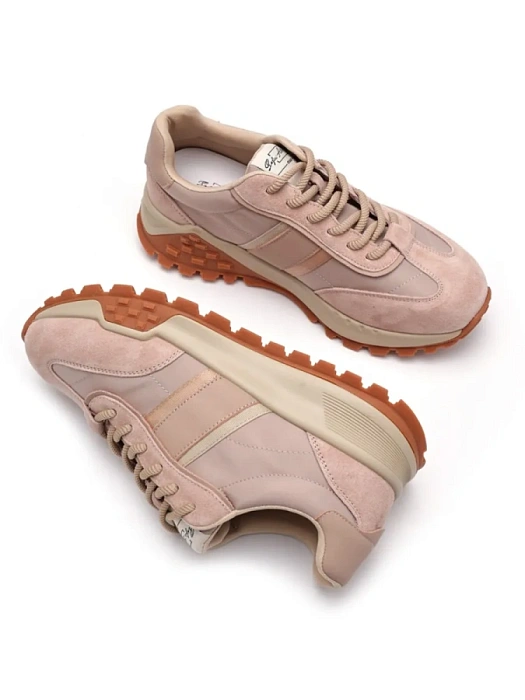 Женские кроссовки SOFIA-ALEXANDRA бежевые, артикул SA16532-WT-1