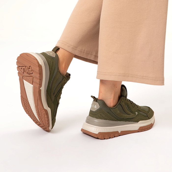 Женские кроссовки FILA зеленые, артикул 117917-Y3