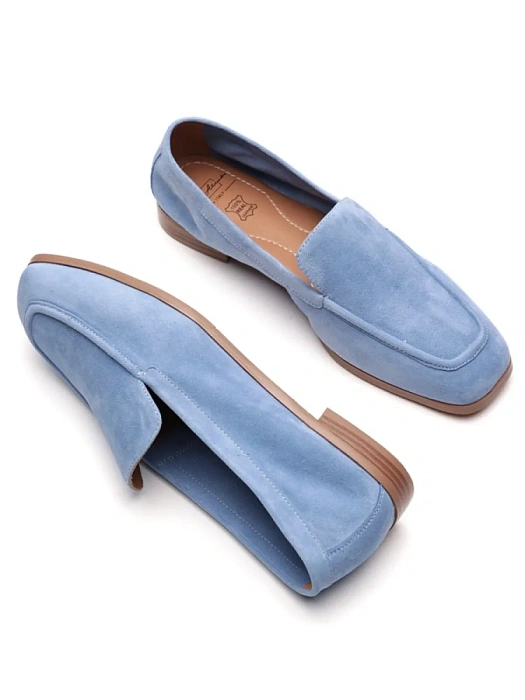 Женские лоферы SOFIA-ALEXANDRA голубые, артикул 38E-HF695-B