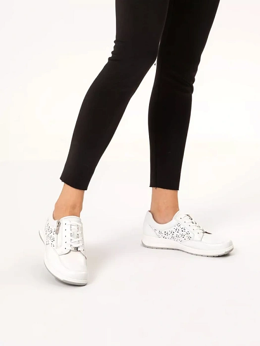 Женские кеды CAPRICE белые, артикул 9-23553-42-102