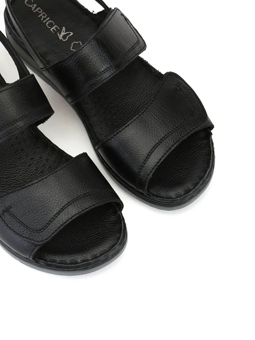 Женские сандалии CAPRICE черные, артикул 9-28153-42-022
