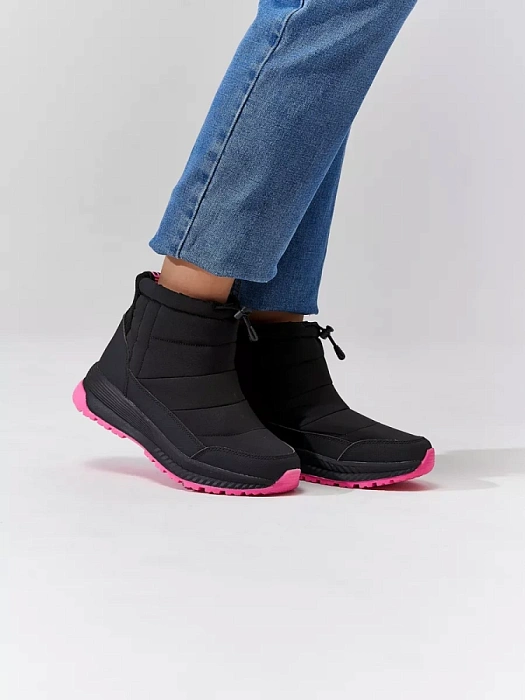 Женские дутики eObuv черные, артикул 138573/15-01EB