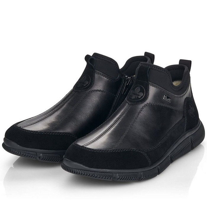 Мужские ботинки basic RIEKER черные, артикул B0480-00