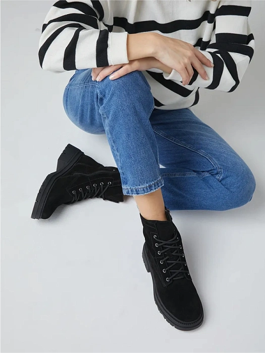 Женские ботинки basic FEDERICA RODARI черные, артикул 7E-3H478-907