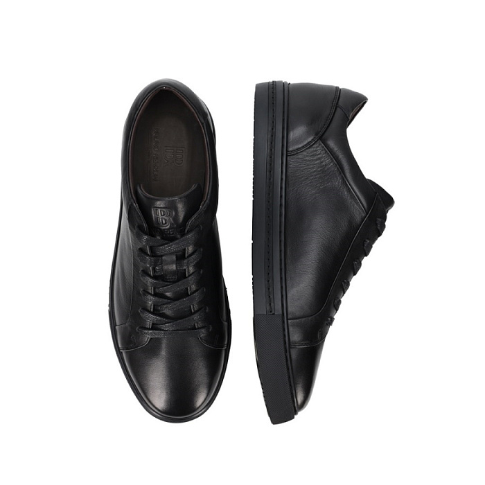 Мужские кеды BRUNO RENZONI  черные, артикул BX866A-38A