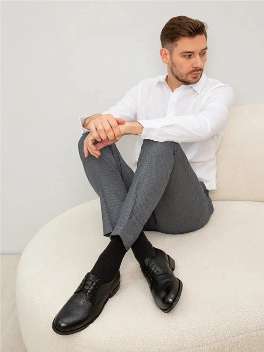 Мужские туфли BRUNO RENZONI  черные, артикул DF2265-101