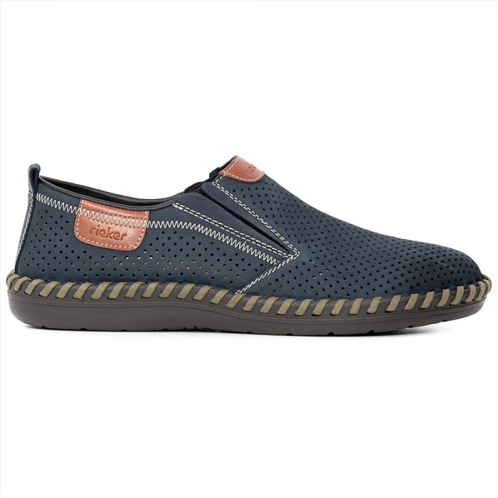Мужские туфли basic RIEKER синие, артикул B2465-14