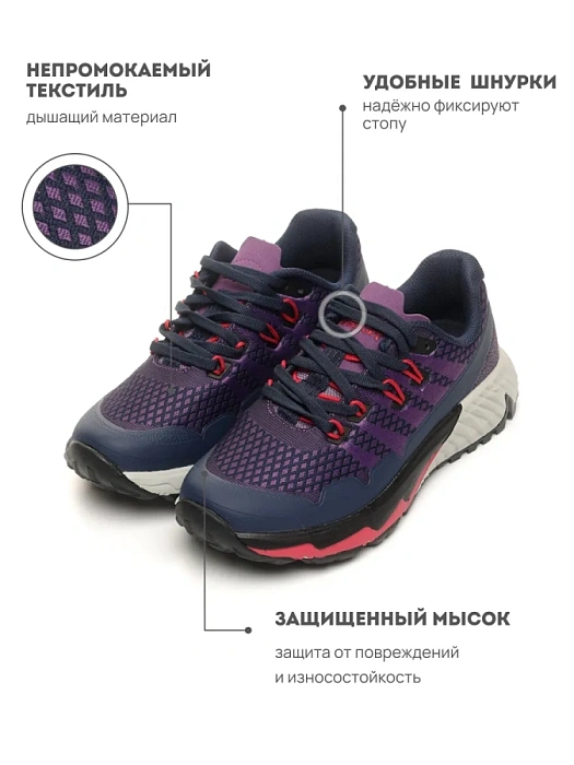 Женские кроссовки RS SPORT фиолетовые, артикул LH21A-221W-2/violet