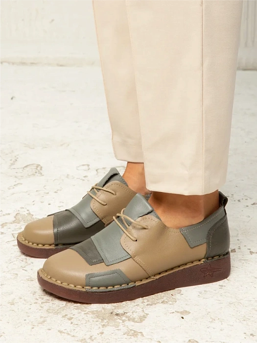 Женские туфли eObuv бежевые, артикул DB8370-3