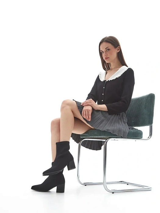 Женские ботинки SOFIA-ALEXANDRA черные, артикул 38E-HF885-A