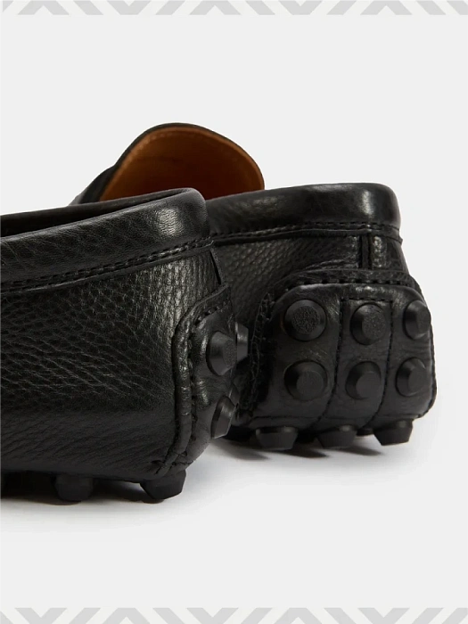 Мужские мокасины BRUNO RENZONI  черные, артикул 3543F-1-N516P