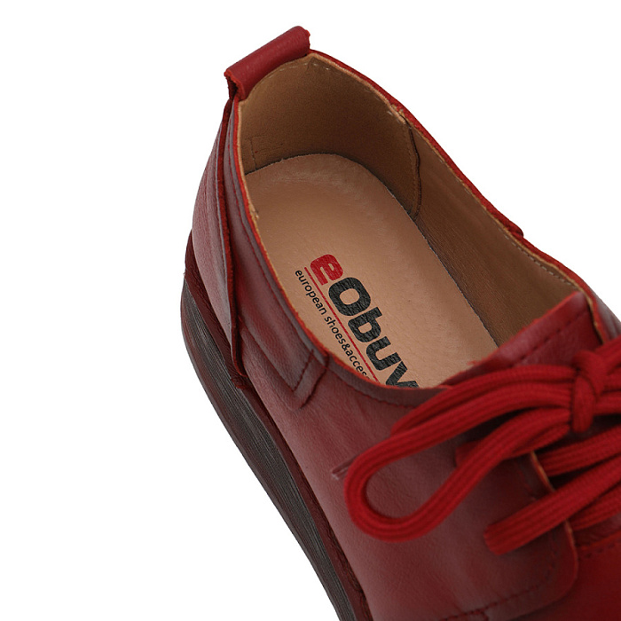 Женские туфли eObuv красные, артикул 906300-5