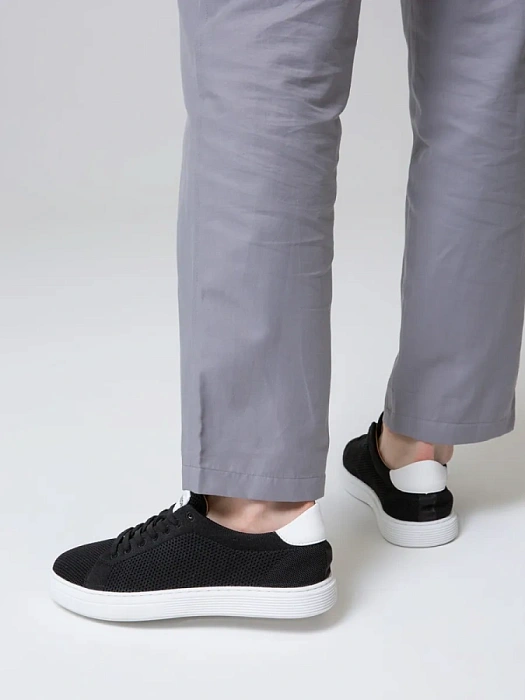 Мужские кеды BRUNO RENZONI  черные, артикул ZS23132-1