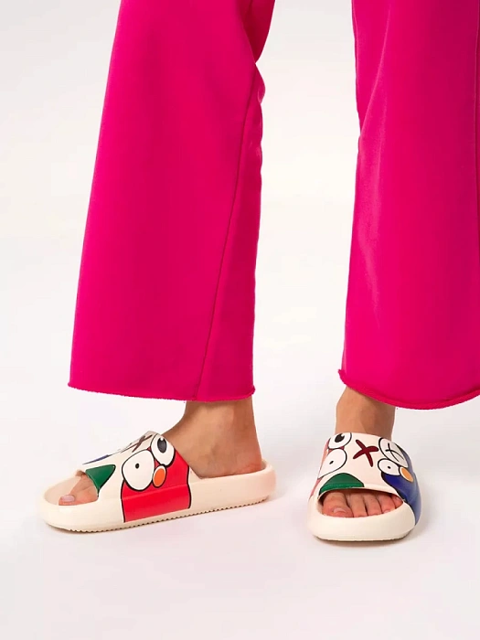 Женские пантолеты eObuv бежевые, артикул 847975/02-01EB