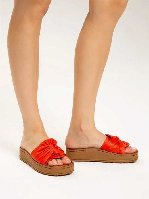 Женские сабо eObuv красные, артикул D25YT-1435-02