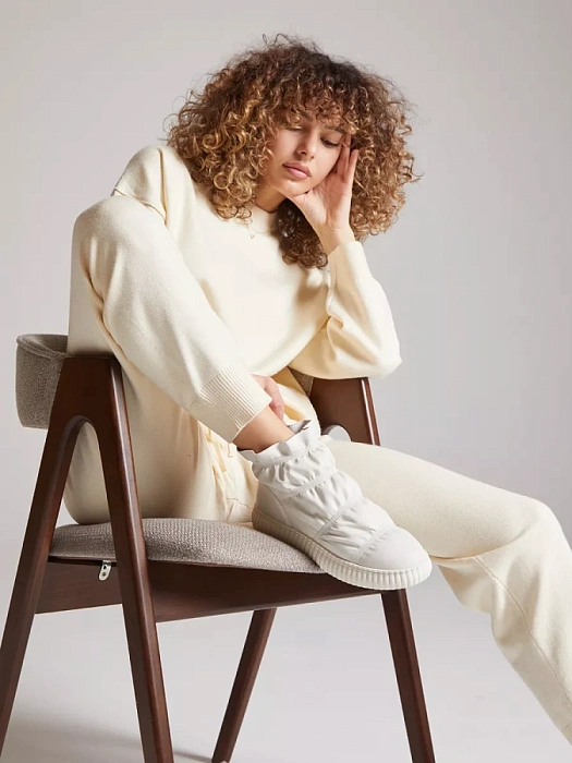 Женские ботинки basic Donna Daniella  белые, артикул NU404-012