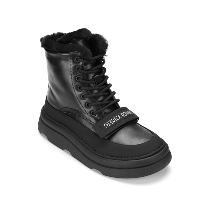 Женские ботинки basic FEDERICA RODARI черные, артикул 42E-A101-1A