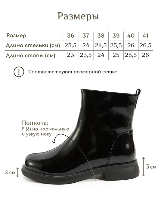 Женские ботинки eObuv черные, артикул DY25030714A