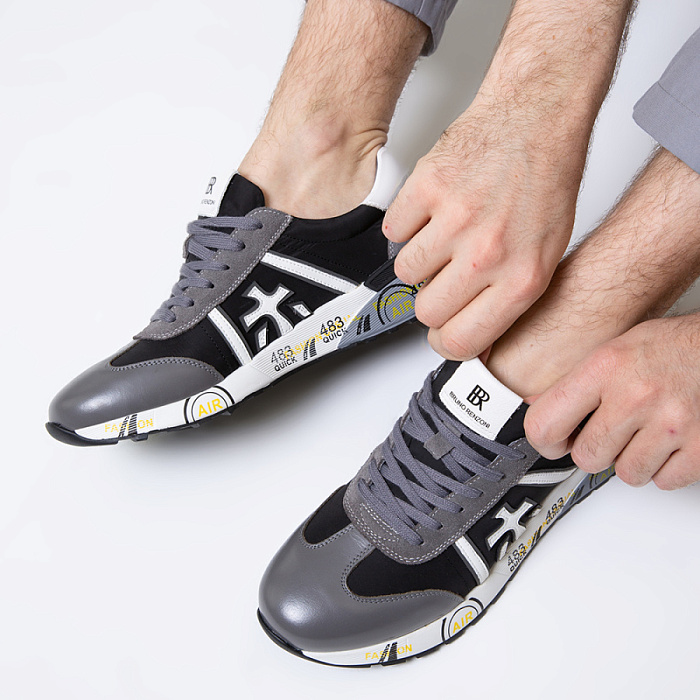 Мужские кроссовки BRUNO RENZONI  серые, артикул DQ58593-13