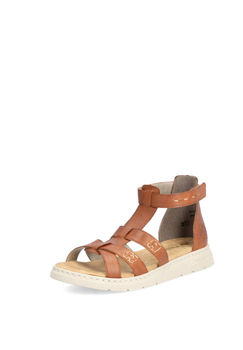 Женские сандалии RIEKER коричневые, артикул V9160-24