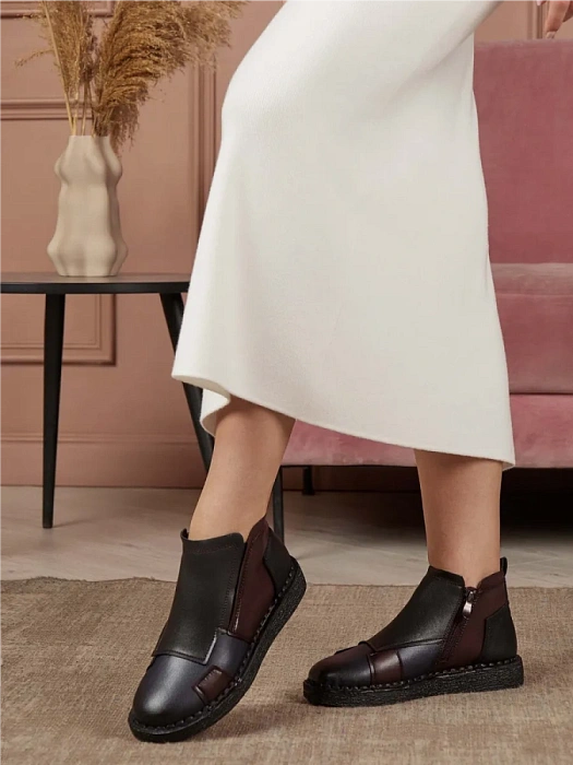 Женские ботинки eObuv комбинированные, артикул RQ540-010