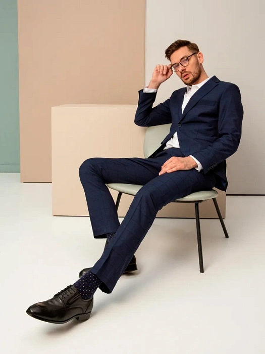 Мужские дерби BRUNO RENZONI  черные, артикул 5381A-728A