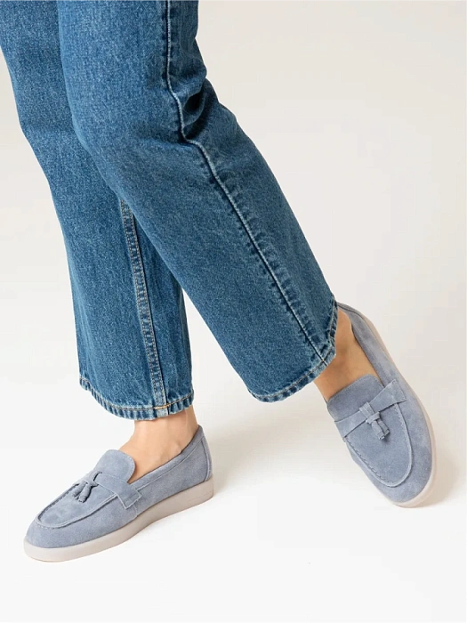 Женские туфли FEDERICA RODARI голубые, артикул 7E-3C3197-1629