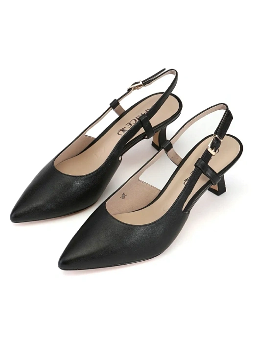 Женские слингбэки CAPRICE черные, артикул 9-29601-44-022