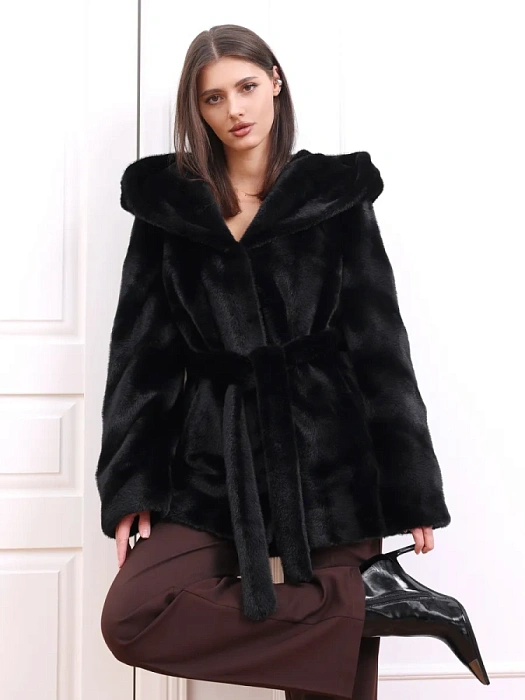 Шуба Donna Daniella , артикул 3-bonita_black