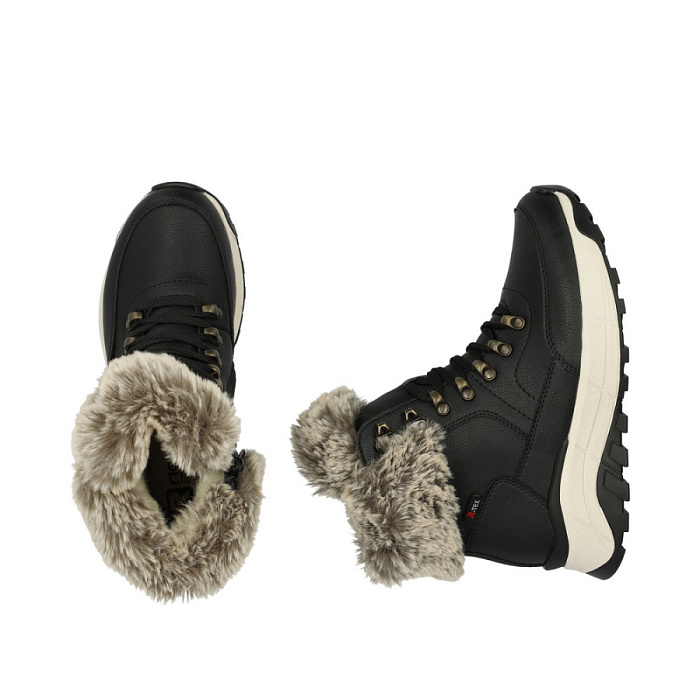 Женские ботинки basic RIEKER черные, артикул W0063-00