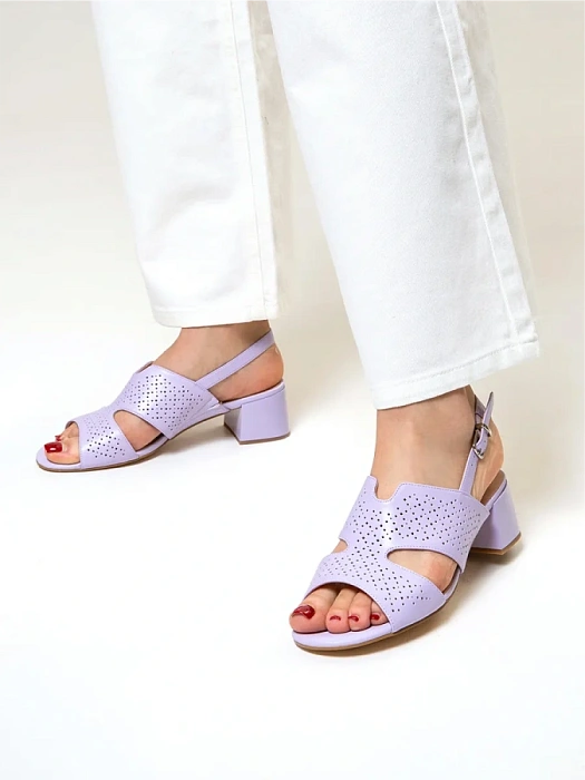 Женские босоножки  FEDERICA RODARI фиолетовые, артикул 4E-1431-501-A667