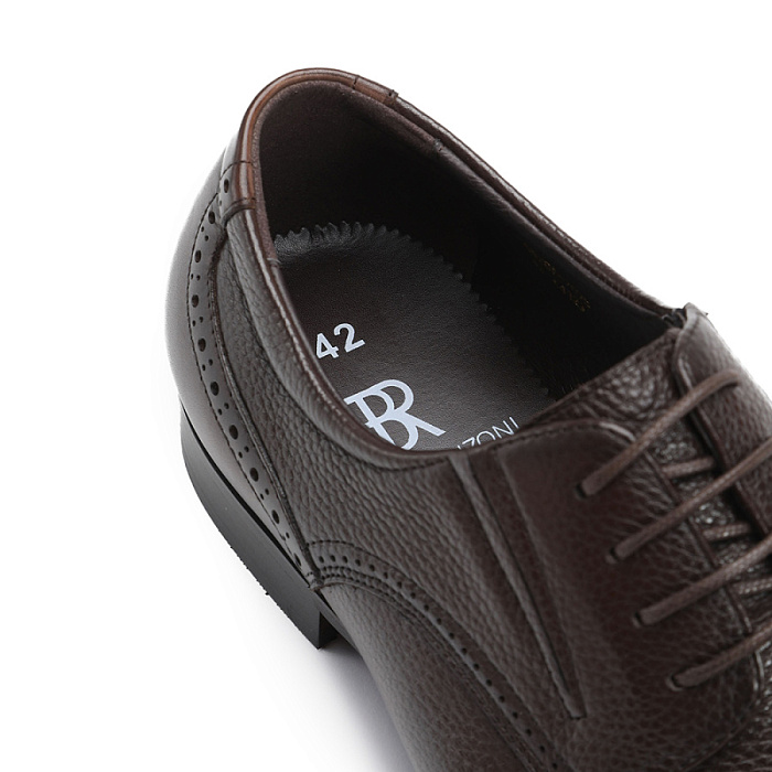 Мужские туфли BRUNO RENZONI  коричневые, артикул 5526A-707D