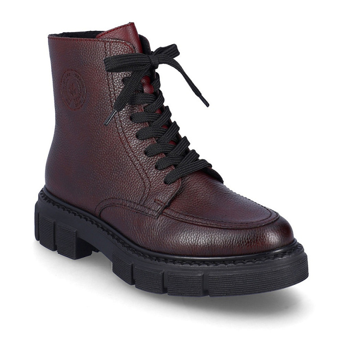 Женские ботинки basic RIEKER бордовые, артикул M3807-35