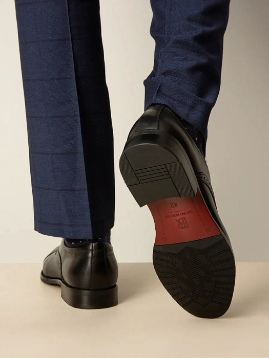 Мужские оксфорды BRUNO RENZONI  черные, артикул 5408A-958A