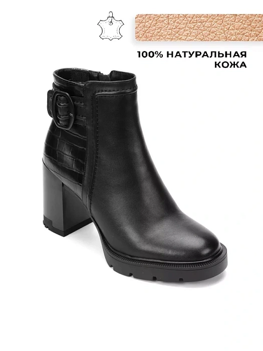 Женские ботильоны FEDERICA RODARI черные, артикул 4E-1119-902
