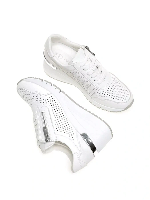Женские сникерсы MARCO TOZZI белые, артикул 2-23501-42-100