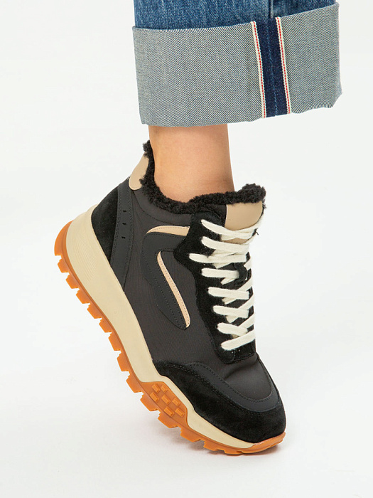 Женские кроссовки Donna Daniella  черные, артикул 42-DBE14-13-101