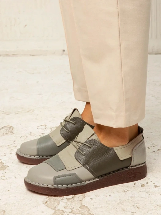 Женские туфли eObuv серые, артикул DB8370-4