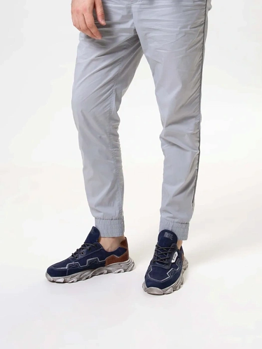 Мужские кроссовки BRUNO RENZONI  синие, артикул 010.797