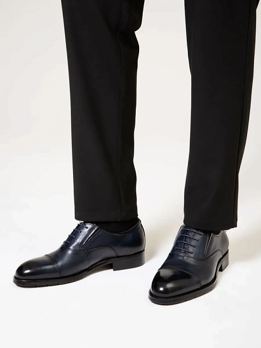 Мужские туфли BRUNO RENZONI  синие, артикул 5408A-7105D