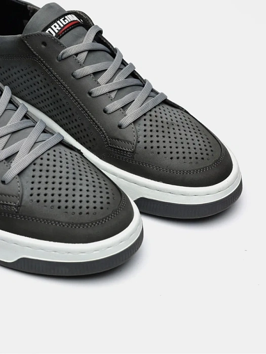 Мужские кеды BRUNO RENZONI  серые, артикул 033.261103