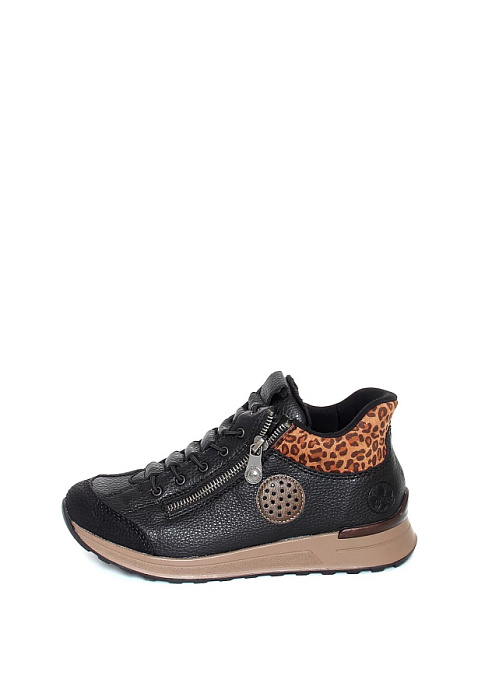 Женские кроссовки RIEKER черные, артикул N1457-00