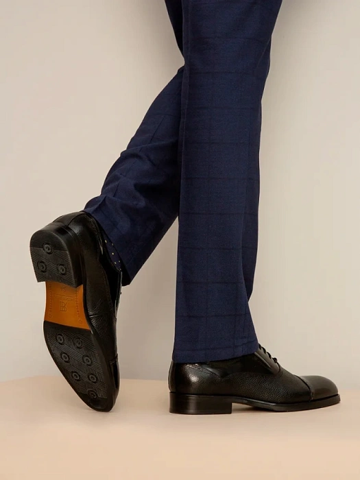 Мужские оксфорды BRUNO RENZONI  черные, артикул 5408A-910F-1