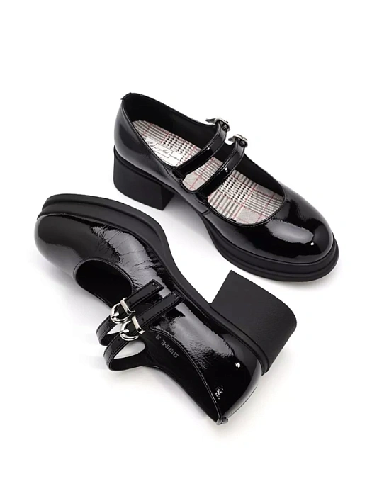 Женские мери джейн SOFIA-ALEXANDRA черные, артикул SA16616-WL/8-1