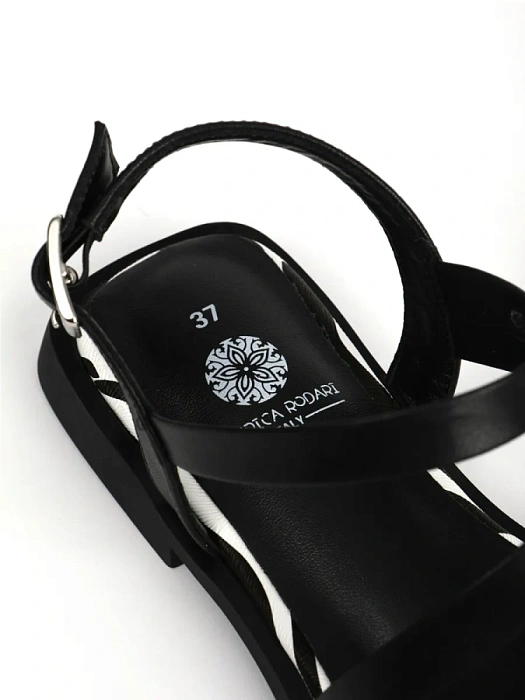 Женские сандалии FEDERICA RODARI черные, артикул 43E-H5298-N65005-2